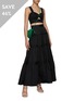 Main View - Click To Enlarge - LANE CRAWFORD - AJE TWIN SET<br>‘RECURRENCE’ BUSTIER CROPPED TOP X ‘RECURRENCE’ TIERED MAXI SKIRT