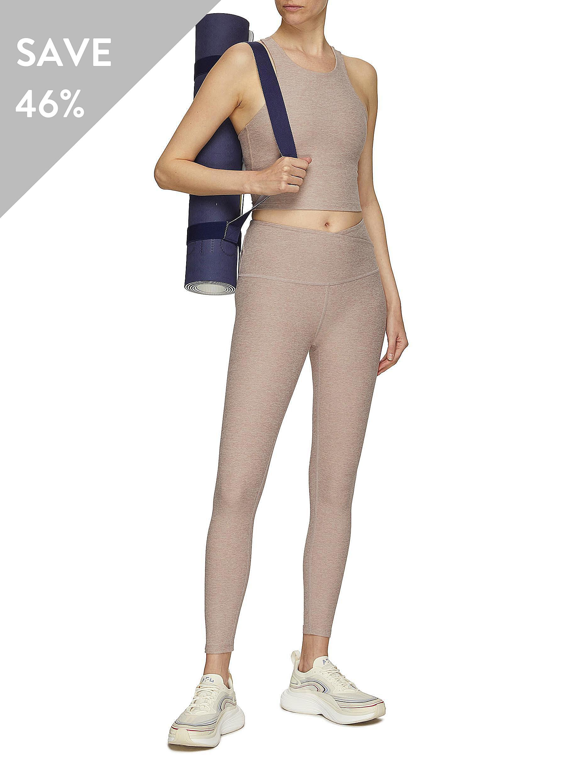 LANE CRAWFORD | BEYOND YOGA TWIN SET'FOCUS' SPACEDYE CROP TANK x 'AT YOUR  LEISURE' SPACEDYE HIGH WAIST LEGGINGS | Women | Lane Crawford