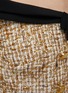  - GIAMBATTISTA VALLI - Bow Detailing Tweed Off Shoulder Long-Sleeved Top