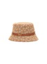 Figure View - Click To Enlarge - LOEWE ACCESSORIES - ANAGRAM JACQUARD CALF LEATHER BUCKET HAT