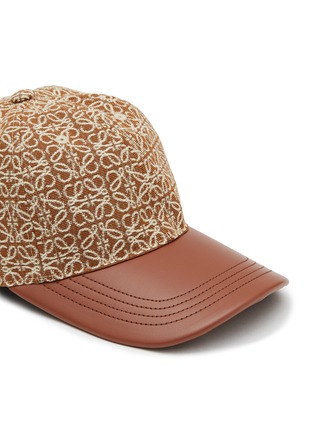 Detail View - Click To Enlarge - LOEWE - ANAGRAM JACQUARD CALF LEATHER CAP