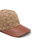 Detail View - Click To Enlarge - LOEWE - ANAGRAM JACQUARD CALF LEATHER CAP