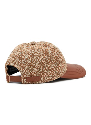 Figure View - Click To Enlarge - LOEWE - ANAGRAM JACQUARD CALF LEATHER CAP