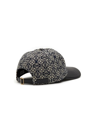 Figure View - Click To Enlarge - LOEWE ACCESSORIES - ANAGRAM JACQUARD CALF LEATHER CAP