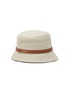 Figure View - Click To Enlarge - LOEWE - ANAGRAM JACQUARD LEATHER BUCKET HAT