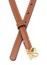 Detail View - Click To Enlarge - LOEWE - ANAGRAM BUCKLE THIN LEATHER BELT