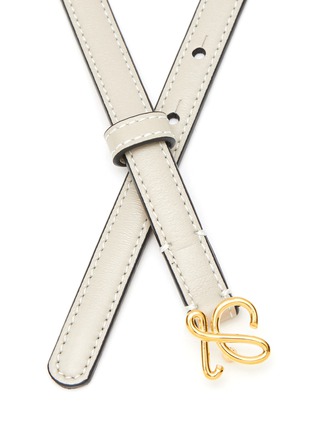 Detail View - Click To Enlarge - LOEWE - ‘L‘ BUCKLE NAPPA LEATHER BELT