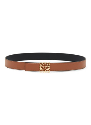 Main View - Click To Enlarge - LOEWE ACCESSORIES - Reversible Anagram Calfskin Leather Belt