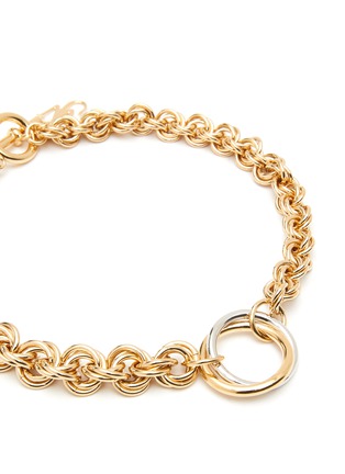 Detail View - Click To Enlarge - JW ANDERSON - GOLD PLATED OVERSIZED LOOP MULTI-LINK NECKLACE