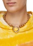 Figure View - Click To Enlarge - JW ANDERSON - GOLD PLATED OVERSIZED LOOP MULTI-LINK NECKLACE