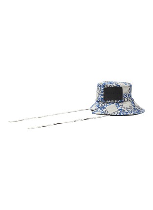 Figure View - Click To Enlarge - JW ANDERSON - Asymmetric Double Logo Grid Bucket Hat