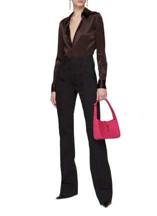 Figure View - Click To Enlarge - SAINT LAURENT - FLARED LEG DENIM PANTS