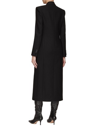 Back View - Click To Enlarge - SAINT LAURENT - DOUBLE BREASTED WOOL COAT