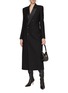 Figure View - Click To Enlarge - SAINT LAURENT - DOUBLE BREASTED WOOL COAT