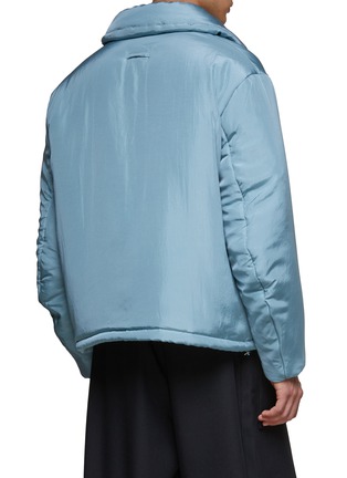 Back View - Click To Enlarge - RE: BY MAISON SANS TITRE - Enlarged Collar Padded Zip Up Jacket