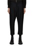 Main View - Click To Enlarge - RE: BY MAISON SANS TITRE - FLAT FRONT PLEATED DETAIL CROPPED LEG PANTS