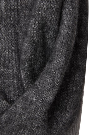  - CRUSH COLLECTION - CABLE KNIT SHEER CASHMERE CARDIGAN