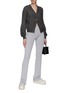Figure View - Click To Enlarge - CRUSH COLLECTION - CABLE KNIT SHEER CASHMERE CARDIGAN