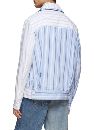 Back View - Click To Enlarge - FENG CHEN WANG - BUTTON FRONT STRIPE SHIRT JACKET