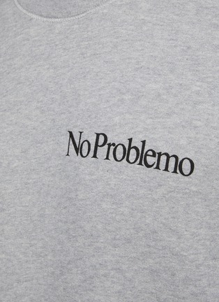  - ARIES - ‘No Problemo’ Print Cotton Crewneck Sweatshirt