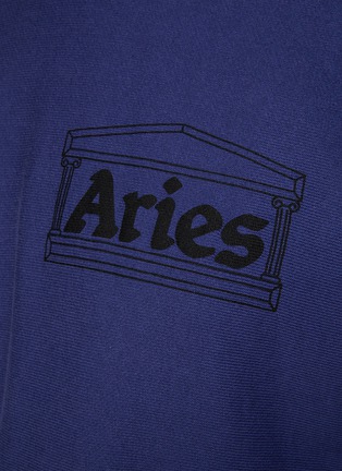  - ARIES - ‘Temple’ Chest Logo Print Cotton Sweatshirt