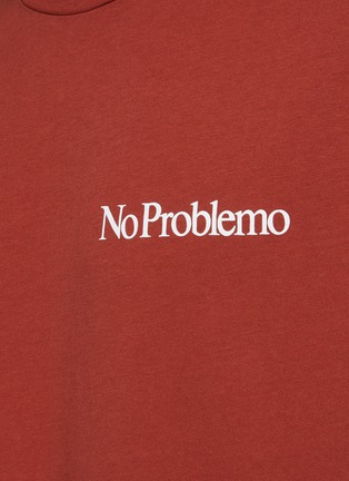  - ARIES - ‘No Problemo’ Print Cotton Crewneck T-Shirt