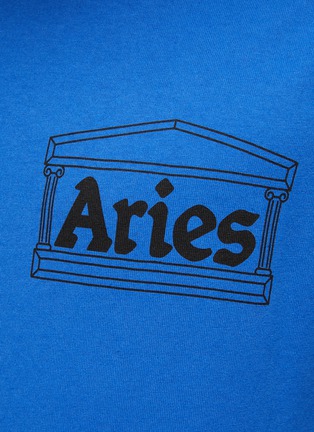  - ARIES - Temple Chest Logo Print Long-Sleeved T-Shirt