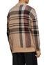 Back View - Click To Enlarge - ARIES - Oversized Plaid Mohair Blend Cardigan