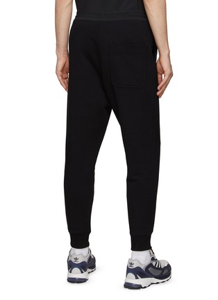 Back View - Click To Enlarge - Y-3 - ELASTICATED DRAWSTRING WAISTBAND CUFF DETAIL COTTON SWEATPANTS