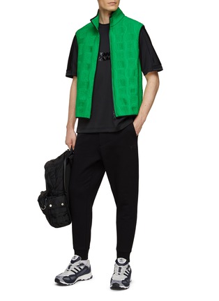 Figure View - Click To Enlarge - Y-3 - ELASTICATED DRAWSTRING WAISTBAND CUFF DETAIL COTTON SWEATPANTS