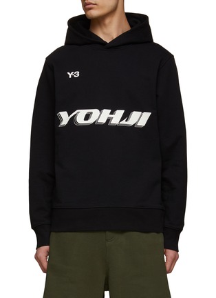 Main View - Click To Enlarge - Y-3 - GRAPHIC LOGO PULLOVER HOODIE