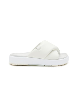 Main View - Click To Enlarge - NIKE - ‘JORDAN SOPHIA’ CRISS CROSS PLATFORM SLIDES