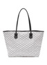 Main View - Click To Enlarge - MOREAU - ‘Saint Tropez’ Large Chequered Canvas Tote Bag