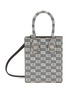 Main View - Click To Enlarge - MOREAU - ‘SUITE’ MICRO CHEQUERED LEATHER CROSSBODY BAG