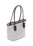 Detail View - Click To Enlarge - MOREAU - ‘Saint Tropez’ Small Chequered Canvas Tote Bag