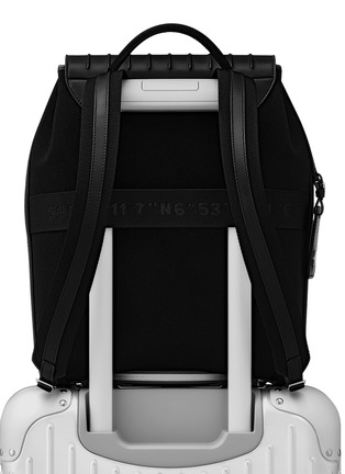 Detail View - Click To Enlarge -  - NEVER STILL FLAP BACKPACK MEDIUM BLACK