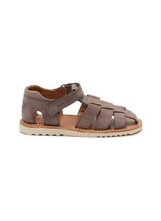 Main View - Click To Enlarge - POM D'API - Nubuck Fisherman Toddlers Sandals