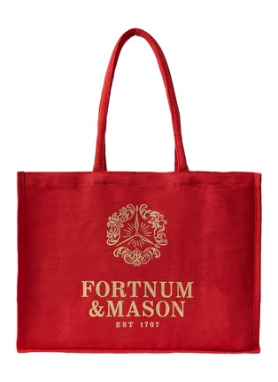 Main View - Click To Enlarge - FORTNUM & MASON - Red and Gold Bag for Life Medium