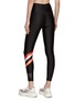 Back View - Click To Enlarge - P.E NATION - ‘LEGACY’ STRIPE MOTIF LEGGINGS