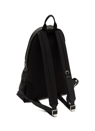 Detail View - Click To Enlarge - LOEWE - Anagram Jacquard Leather Round Slim Backpack