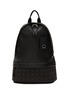 Main View - Click To Enlarge - LOEWE - Anagram Jacquard Leather Round Slim Backpack