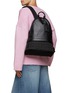 Figure View - Click To Enlarge - LOEWE - Anagram Jacquard Leather Round Slim Backpack