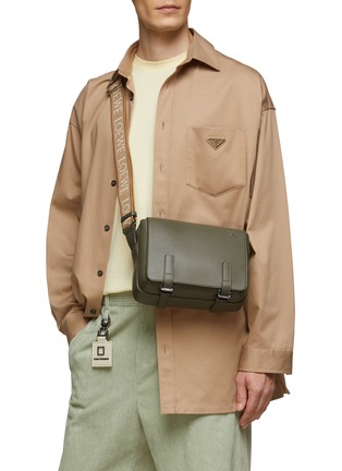 Figure View - Click To Enlarge - LOEWE - XS Military Leather Messenger Bag