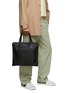 Figure View - Click To Enlarge - LOEWE - Buckled Handle Leather Zipped Tote Bag