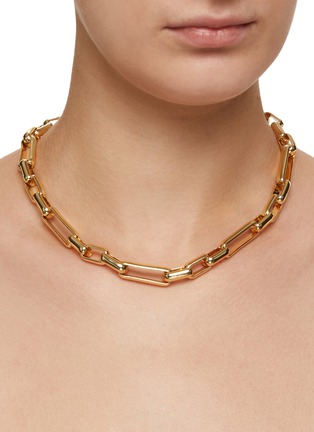 Figure View - Click To Enlarge - KENNETH JAY LANE - Polished Gold Chain Necklace