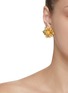 Figure View - Click To Enlarge - KENNETH JAY LANE - MAGNOLIA FLOWER CLIP EARRINGS