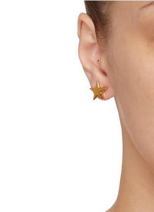 Figure View - Click To Enlarge - KENNETH JAY LANE - GOLD STAR EARRINGS
