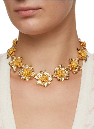 Figure View - Click To Enlarge - KENNETH JAY LANE - Magnolia Gold Necklace