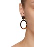 Figure View - Click To Enlarge - KENNETH JAY LANE - TORTOISE CIRCLE DROP EARRINGS