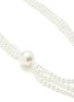 Detail View - Click To Enlarge - KENNETH JAY LANE - Three Row Pearl Gold Necklace